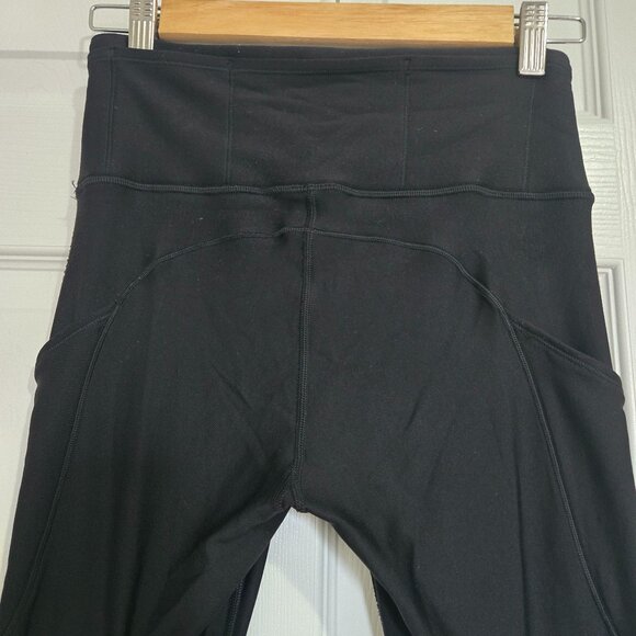 Lululemon Fast and Free Thermal Leggings with pockets 28" size 4 Black - Picture 4 of 15